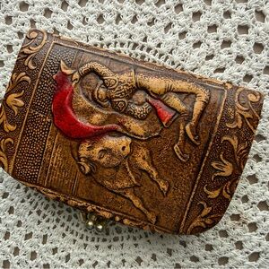 Vintage Embossed Leather Spanish Wallet